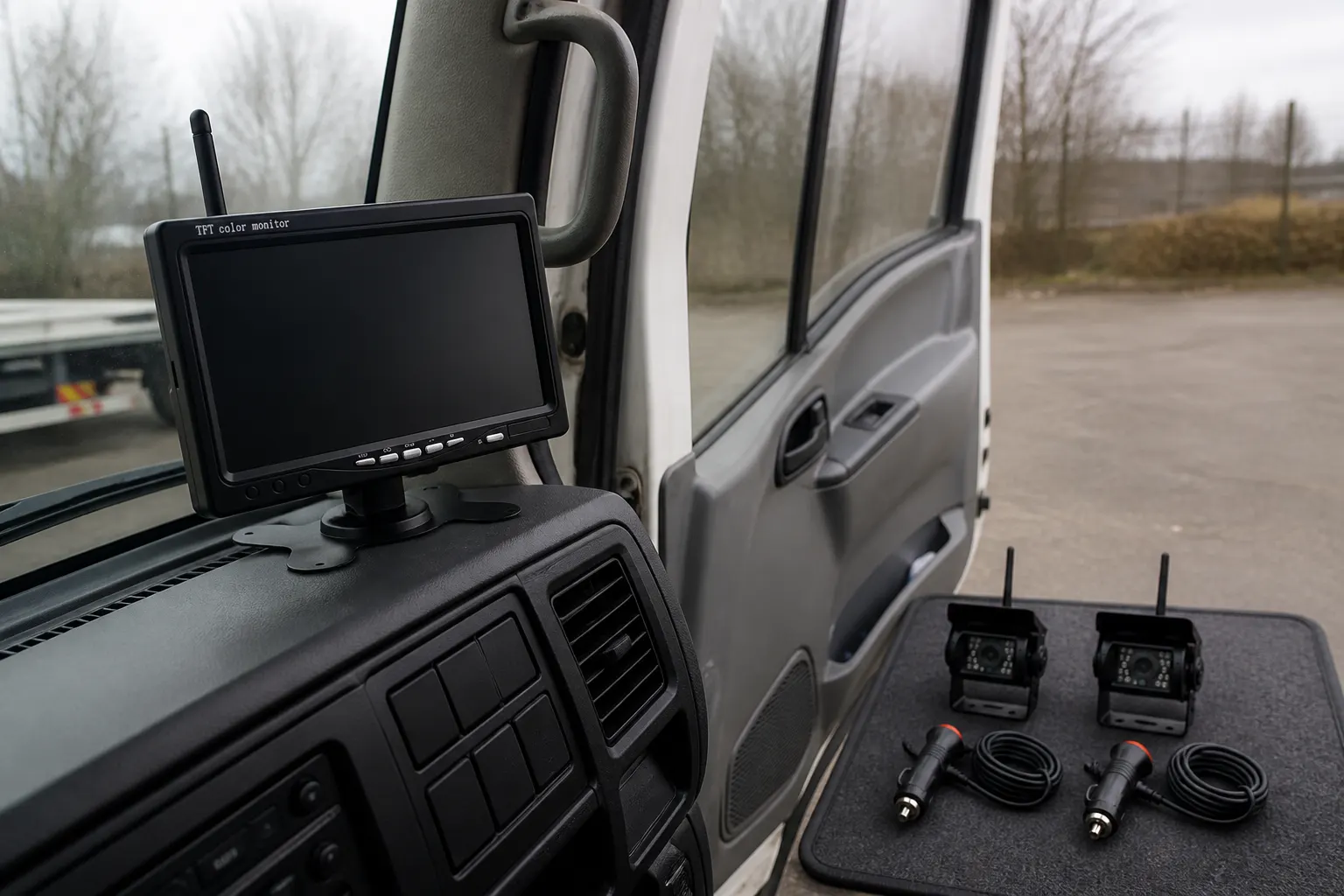 Wireless Vehicle Camera System in use